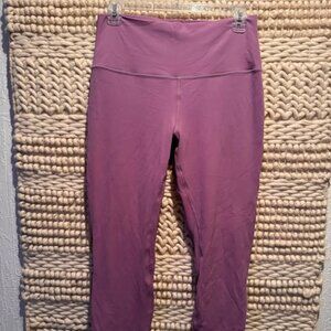 LULULEMON Purple Double Lined sz 10 Crop Leggings